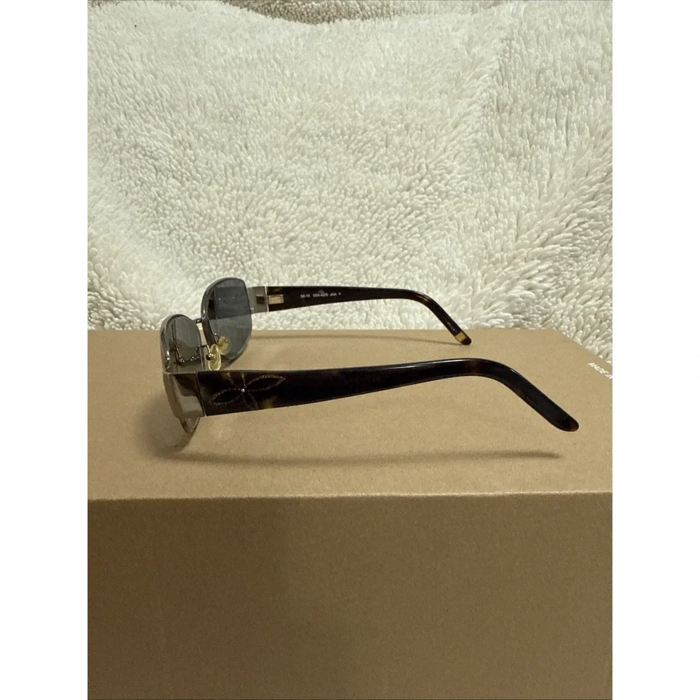 Saks 5th Avenue 130 S5A 42/S Tortoiseshell Frames‎ Only Gold Glitter Flowers